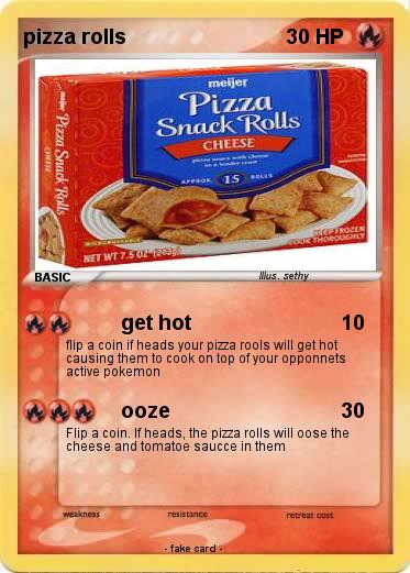 Pokemon pizza rolls