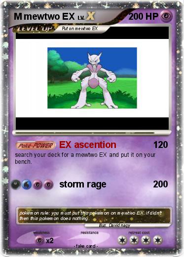 Pokemon M mewtwo EX