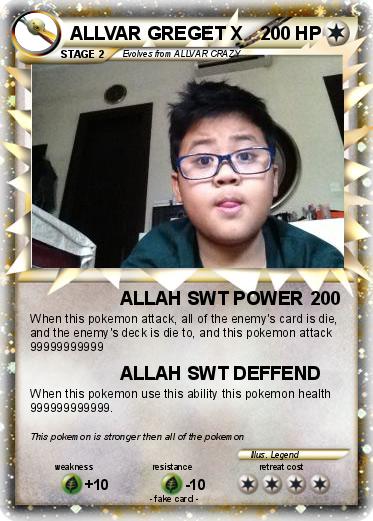 Pokemon ALLVAR GREGET X