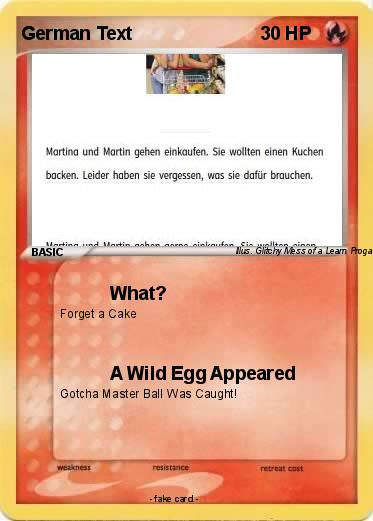 Pokemon German Text