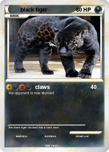 Pokemon black tiger