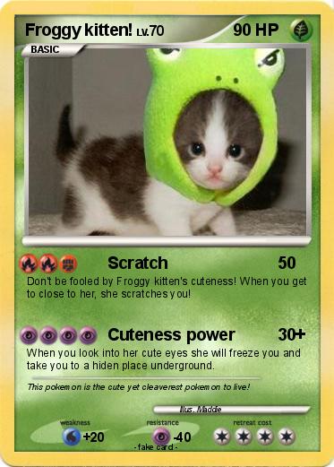 Pokemon Froggy kitten!