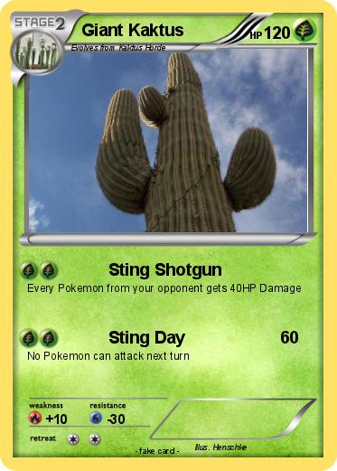 Pokemon Giant Kaktus