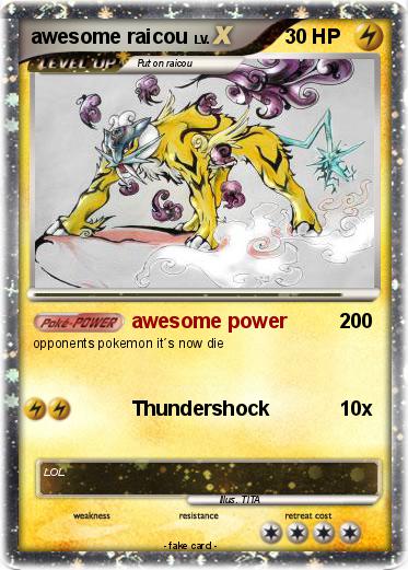Pokemon awesome raicou