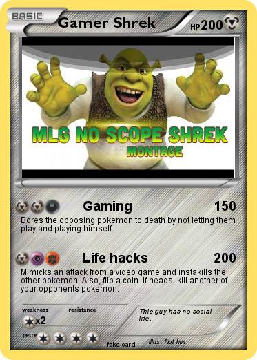 Pokemon Gamer Shrek