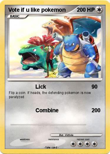 Pokemon Vote if u like pokemon