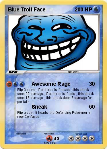 Pokemon Blue Troll Face