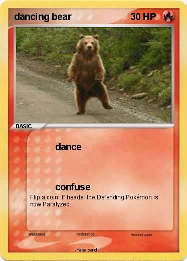 Pokemon dancing bear