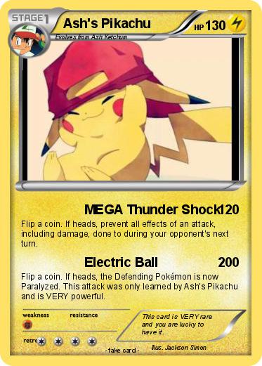 Pokemon Ash's Pikachu