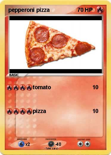 Pokemon pepperoni pizza