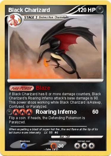 Pokemon Black Charizard