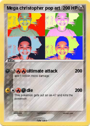 Pokemon Mega christopher pop art