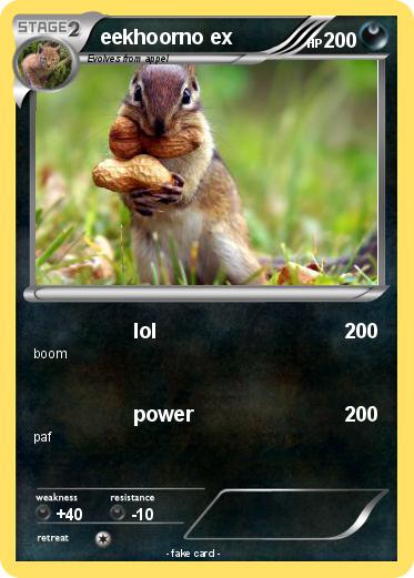 Pokemon eekhoorno ex