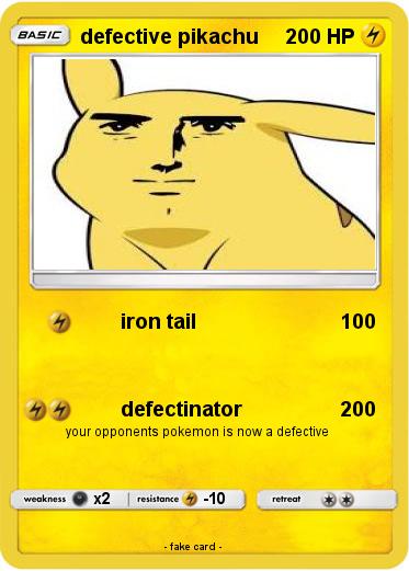 Pokemon defective pikachu