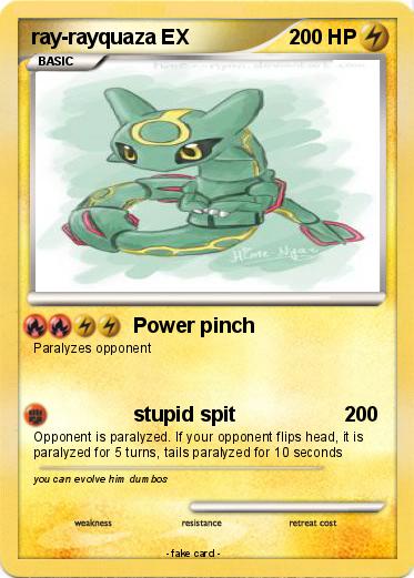 Pokemon ray-rayquaza EX