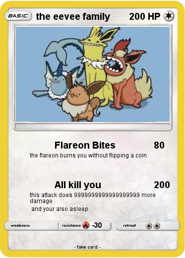 Pokemon the eevee family