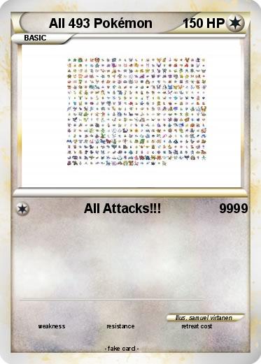 Pokemon All 493 Pokémon