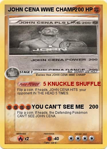 Pokemon JOHN CENA WWE CHAMP