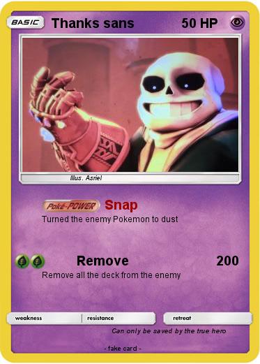 Pokemon Thanks sans