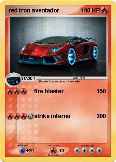 Pokemon red tron aventador