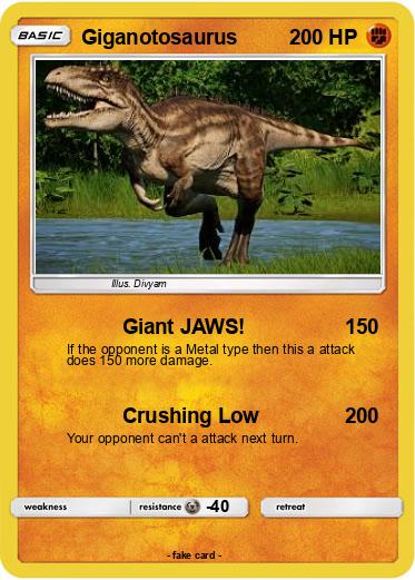 Pokemon Giganotosaurus