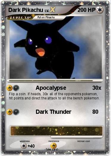 Pokemon Dark Pikachu