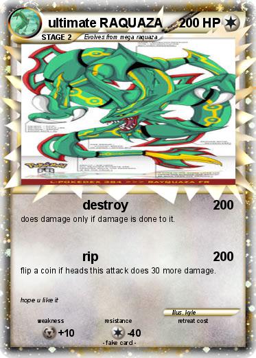 Pokemon ultimate RAQUAZA