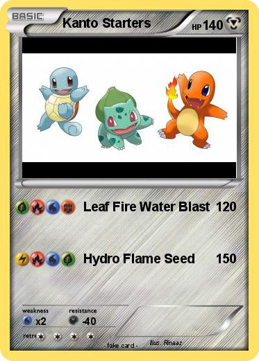 Pokemon Kanto Starters