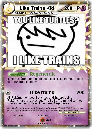 Pokemon I Like Trains Kid