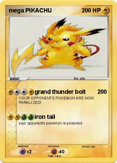Pokemon mega PIKACHU