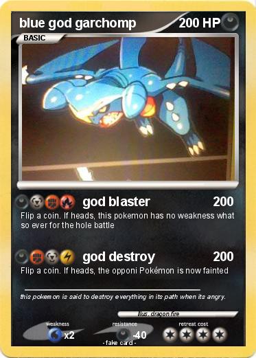 Pokemon blue god garchomp