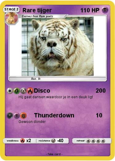 Pokemon Rare tijger