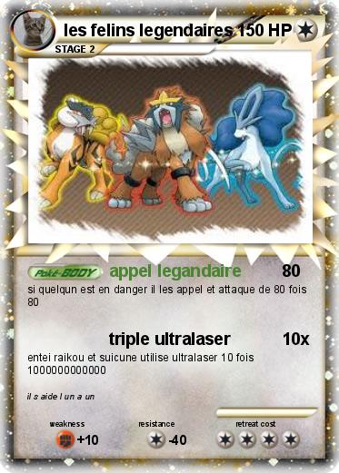 Pokemon les felins legendaires