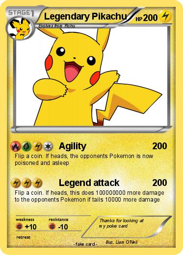 Pokemon Legendary Pikachu