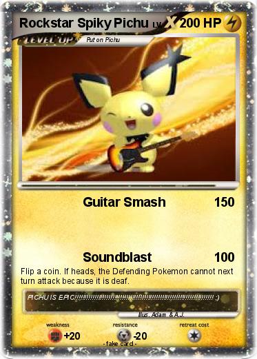 Pokemon Rockstar Spiky Pichu