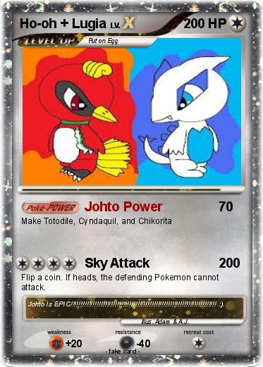 Pokemon Ho-oh + Lugia