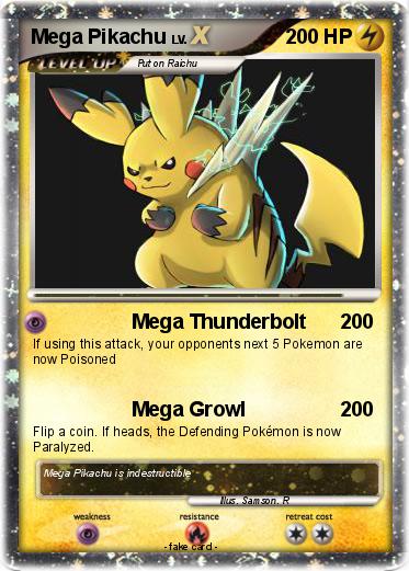 Pokemon Mega Pikachu