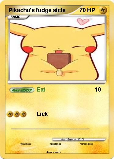 Pokemon Pikachu's fudge sicle