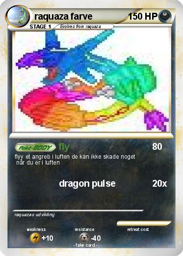 Pokemon raquaza farve