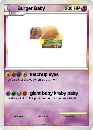 Pokemon Burger Baby