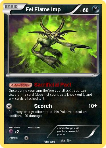 Pokemon Fel Flame Imp