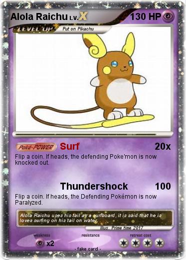 Pokemon Alola Raichu