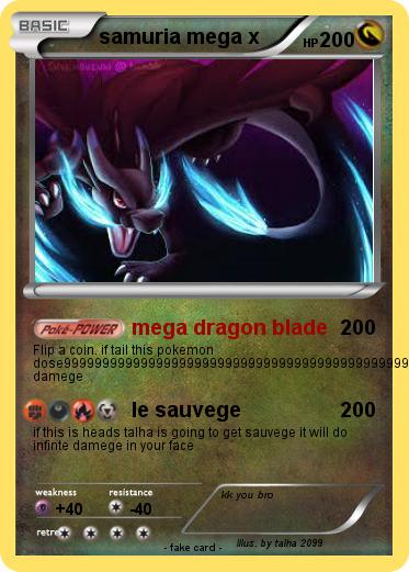 Pokemon samuria mega x