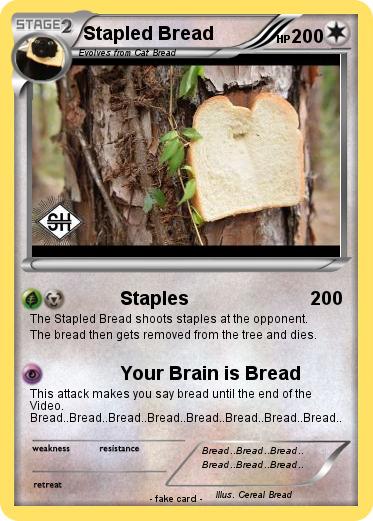 Pokemon Stapled Bread