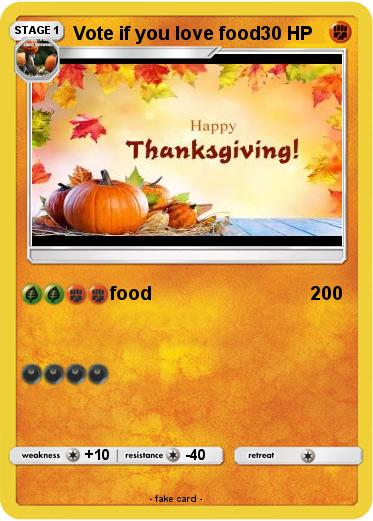 Pokemon Vote if you love food