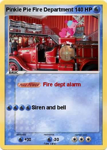 Pokemon Pinkie Pie Fire Department