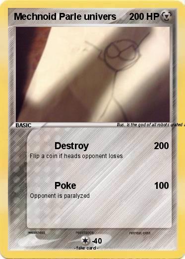 Pokemon Mechnoid Parle univers