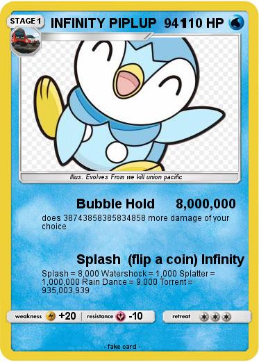 Pokemon INFINITY PIPLUP  941
