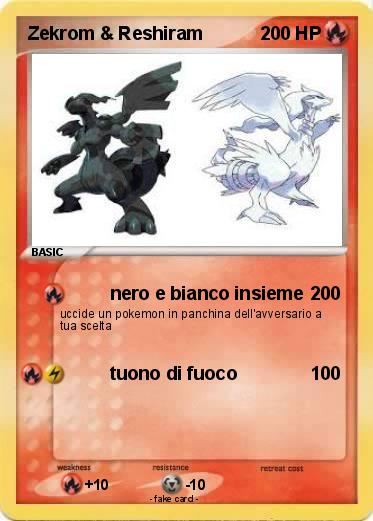Pokemon Zekrom & Reshiram