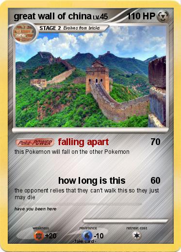 Pokemon great wall of china